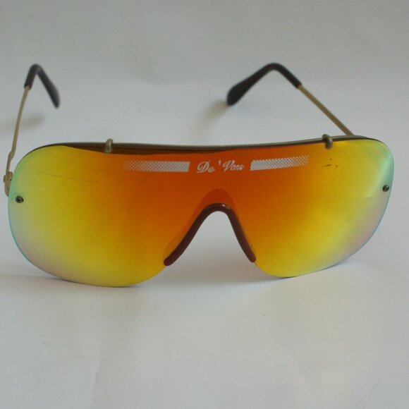 NWT True Vintage Wing style "De'Vons" logo iridium true blue blocker sunglasses - Picture 5 of 6